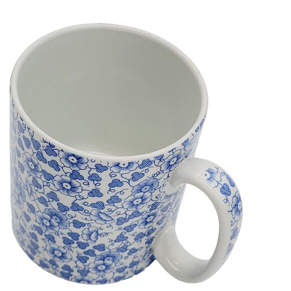 SPODE Penny Lane Daisy White Blue Floral 3.5" Mug S3740 77/A5 Made in England - Picture 2 of 8